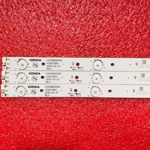 3Pieces 40" LED Backlight strip LED40R660U LED40M3000A SZKK40D07-ZC22AG-04 YS-L 303SK400037