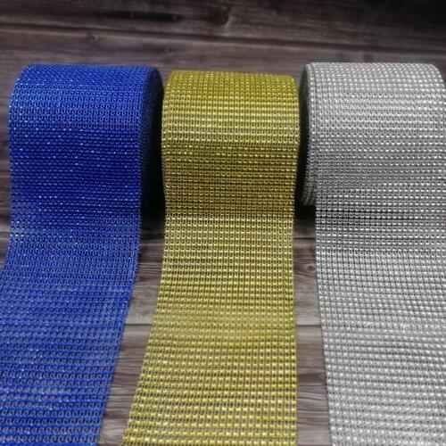 1 Yard 8/24Rows Bling Diamond mesh Roll Unicorn Party Birthday Wedding DIY Decorations table Cake Wrap Crystal Ribbons tulle