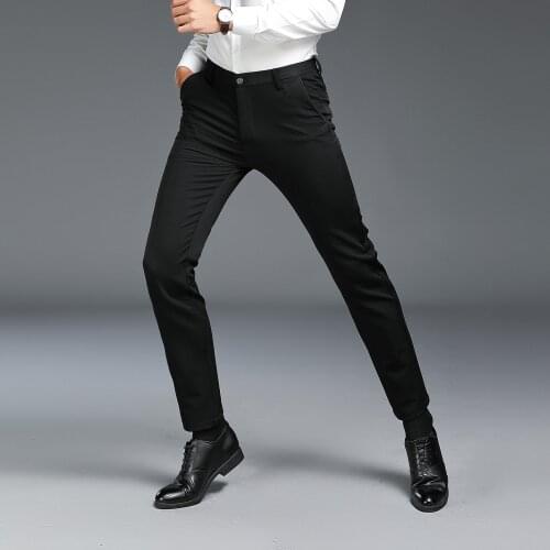 Spring and autumn all-match casual pants mens slim overalls mens pants young mens casual pants trousers mens clothing 2021