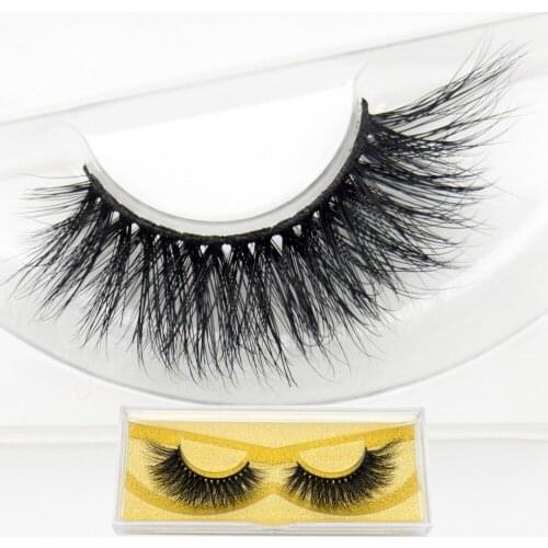 Visofree False Eyelashes 3D Mink Lashes Hand Made Full Strip Lashes Crisscross Thick Mink Eyelashes Gold Box Fake Eyelashes R03