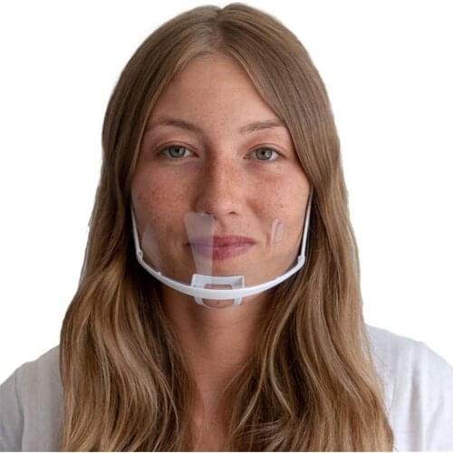 10Pcs Hygiene Safety Face Shield Plastic Visor Protective Anti-Fog Anti-Splash Transparent Food Face Shield For Mouth Nose
