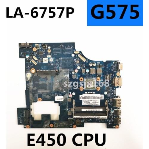 11s11013 LA-6757P for lenovo ideapad g575 portable motherboard e450 cpu ddr3