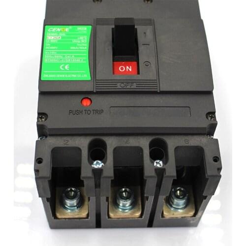 2021 best 400V 100A-250A 3P Molded case circuit breaker MCCB with module box installed both shunt release and Auxiliary contact