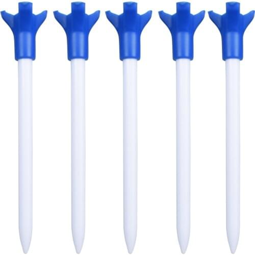 5pcs/Packs Golf Tees Fly Ball Tee 83mm for Driver Fairway Hybrids Golf Ball Plastic Holder