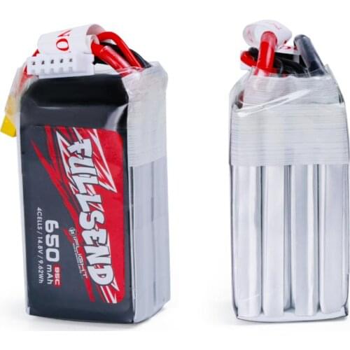 IFlight FULLSEND 4S 14.8V 650mAh 95C Lipo Battery with XT30 Connector for FPV drone part