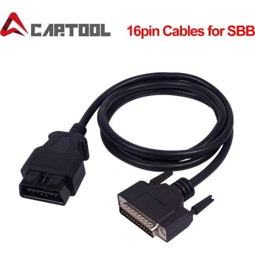 Car OBD OBD2 16pin Cables for SBB Key Programmer V33 OBD2 connector 16 pin obdii cable Sbb Main testing cable