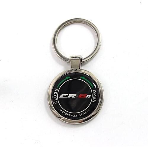Motorcycle keychain key Ring with logo for Kawasaki ER6N ER-6N