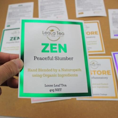 Customized waterproof round shape printed labels with high quality and cheap price