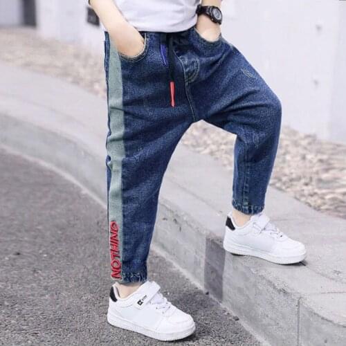 IENENS Kids Boys Jeans Mid Pants Summer Denim Capris For Baby Straight Five Shorts Baby Boy Casual Cropped Trousers