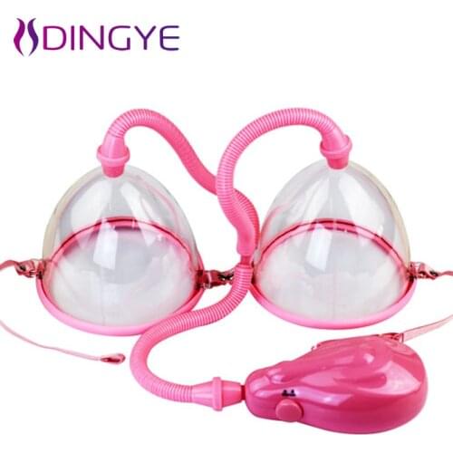 Electric Breast Pumps Enlargement electric Air Chest Pump Adult Sex Toys for Women Sex Products Breast Enlargement