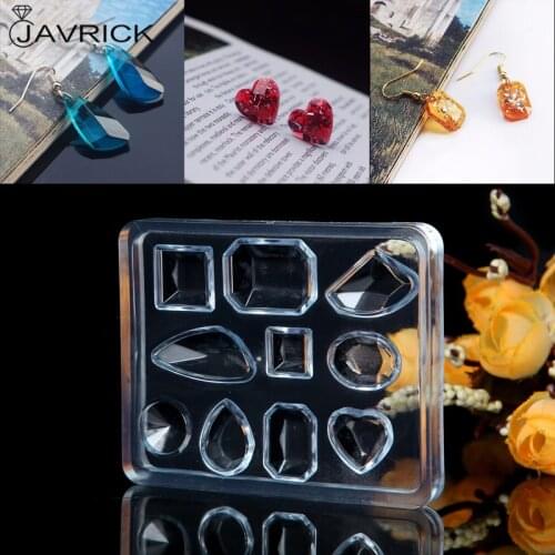Geometric Jewelry Mold Pendant Earring Silicone Resin Craft Making Tool Handmade