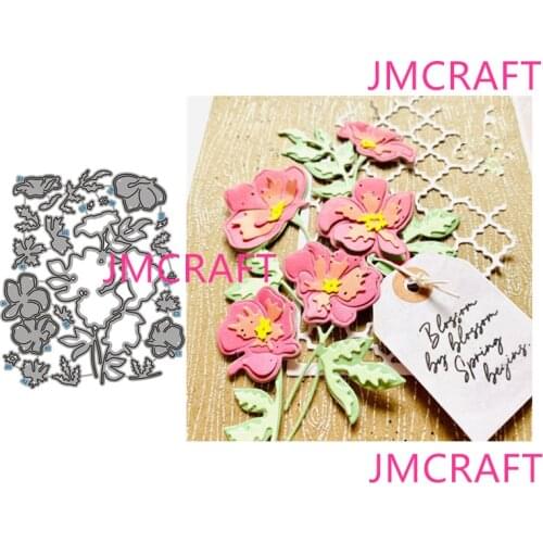 JMCRAFT 2021 New Beautiful Flowers And Leaves #1 Metal Cutting Dies DIY Scrapbook Handmade Paper Craft Metal Steel Template Dies