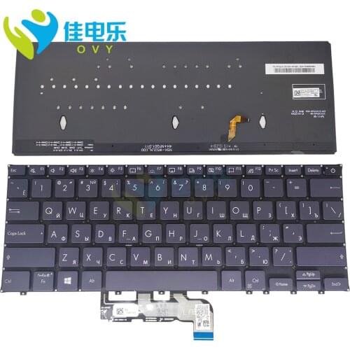 OVY Russian backlit keyboard for ASUS ExpertBook B9450FA RU blue laptops Replacement keyboards 9Z.NFQBU.20R 0KNB0-1620RU00 new