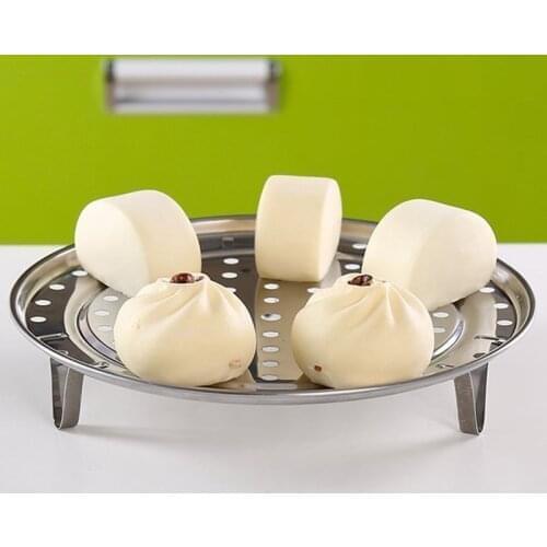 Kitchen Stainless Steel Steaming Rack Multifunctional Household Three-Legged Vegetable Steaming Rack Kitchen Accessories Gadgets