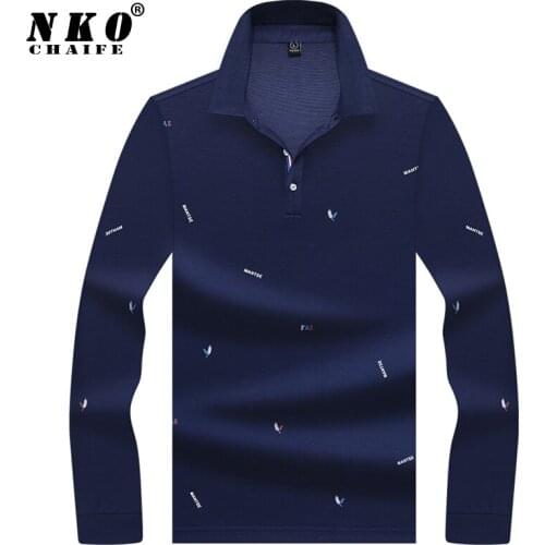 CHAIFENKO 2020 New Autumn Long Sleeve Polo Shirt Men Spring Fashion Slim Casual Top Tee Men High Quality Business Men Polo Shirt