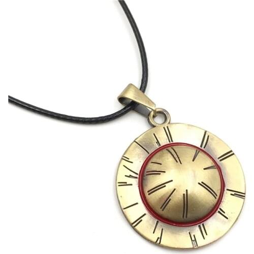 New Animation One Piece Necklace Jewelry Luffy Hat Pendant Necklaces Wholesale Cosplay Jewelry 12pcs/lot