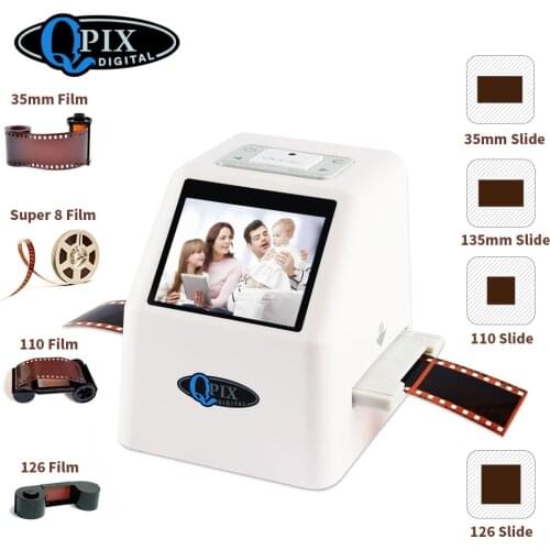 35mm Film Scanner 22 Mega Pixels Negative Slide Scanner 110 135 126KPK Digital Film Converter with 2.4"LCD Support Russian