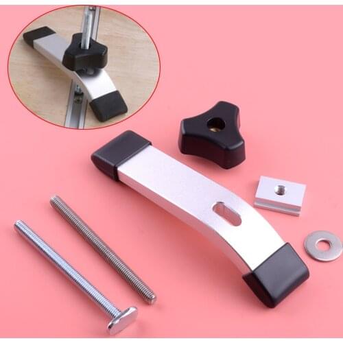 Portable Metal Quick Acting Hold Down Clamp Set Accessories for M8 Handle T-Slot T-Track Woodworking Tool Fixturing Positioning