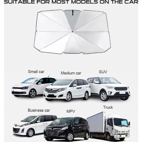 Drop Shipping 2021 Car Windshield Cover UV Protection Sun Shade Front Window Interior Protection Anti UV Car Accessories