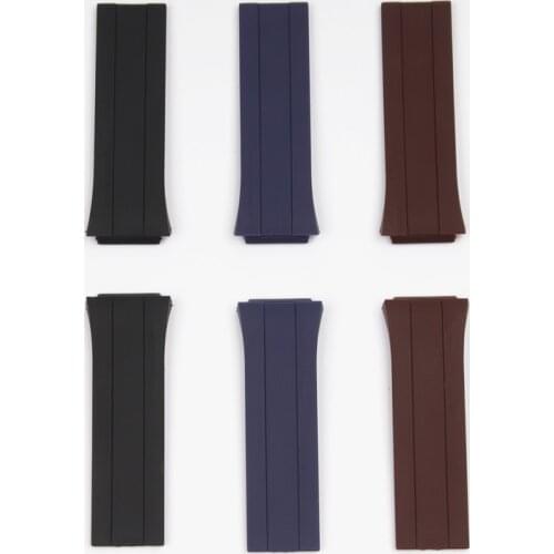 26x20mm Black blue brown watchband Watch band accessories for Porsche strap P6780 22mm buckle tools free