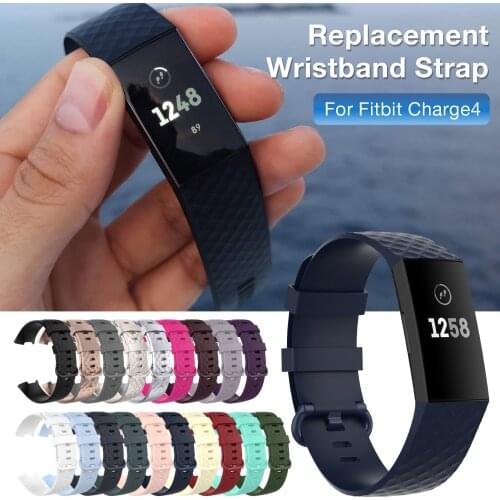 Replacement Band For Fitbit Charge 4 Strap Silicone Wristband For Fitbit Charge 4 Band Wrist Strap For Fitbit Charge 4 Band