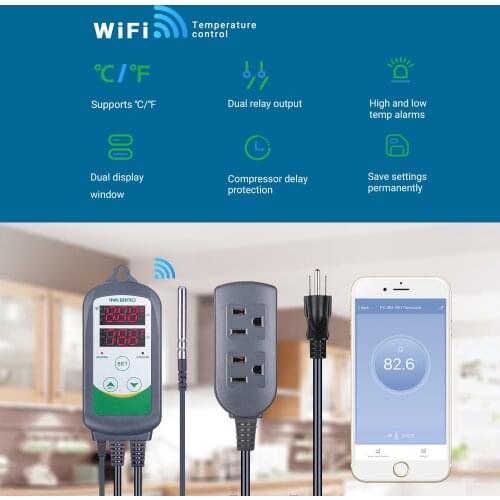 Inkbird WIFI Smart Thermostat Heating Cooling Temperature Controller for Water Floor Gas Boiler Bird Works with Alexa Google