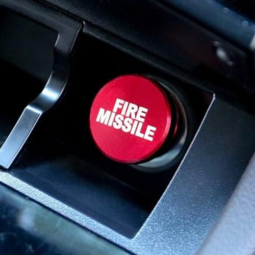 Universal Fire Missile Button Car Cigarette Lighter Cover 12V Accessories Metal Car lighter mechero coche прикуриватель в авто