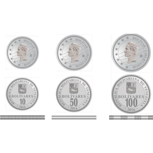 Venezuela 2016 Vintage Coins 3 Pieces Full Set UNC New Original Coin