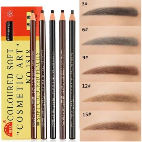 Waterproof Eyebrow Pencil Sweat-proof Long Lasting Easy Coloring Eyebrow Pen Eyebrow Enhancers Pencil