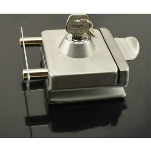 High Quality Qrignal Best Selling 304 Stainless Steel Glass Door Lock With Keys