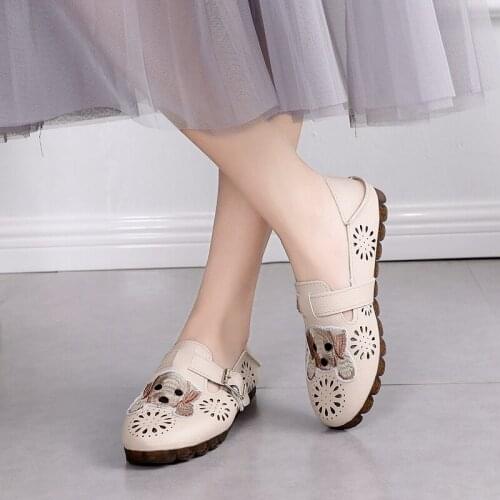 Women shoes Loafers women flats moccasins Shoes Woman Leather shoes Flats Slip On Womens Flat Shoes zapatos mujer W33-21