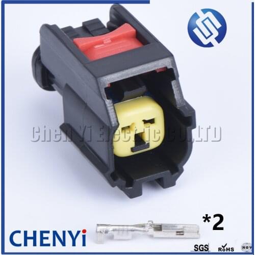 1 set 2 Pin female EV6 Nozzle Methanol Modification Plug Line Mondeo Speaker Plug connector for Ford Focus