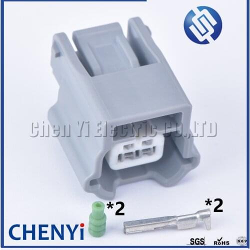 1 set 2 pin car waterproof auto connector female 0.6 Car waterproof wiring plug Harness connector 7283-9392-40 For Nissan Honda