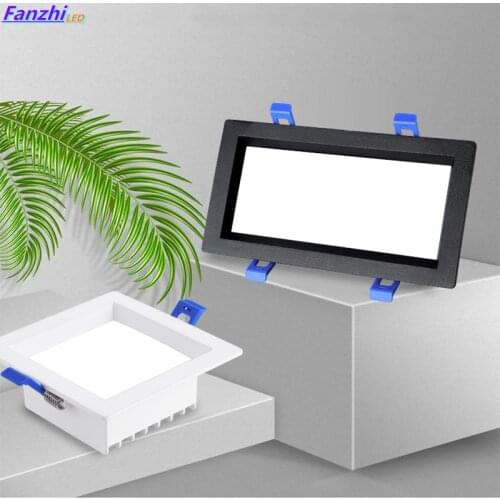 1pcs Led Panel Dimmable Recessed led downlight 12W 24w Square LED Spot light led ceiling lamp AC110V 220V