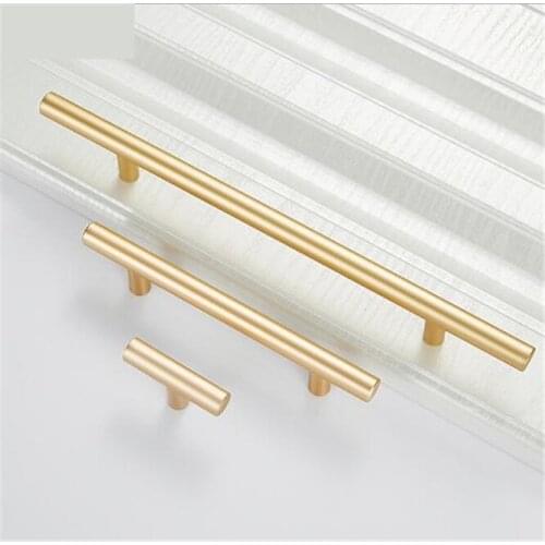 10pcs Brushed Black Gold Straight Cupboard Handles Knobs Stainless Steel Brushed Black Gold Kitchen Door Handles Cabinet Pull