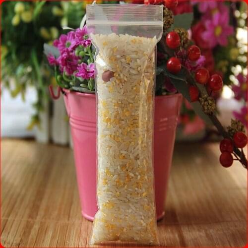 2018 Almacenamiento Comida 100pcs 5x15cm Thickness 200microns Pe Plastic Transparent Bag Zipper lock Clear Packaging Bags