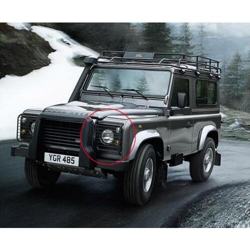 Car Stainless iron Car Front Headlight + Rear Tail Light Lamp Cover Trim For Land rover Defender 2004-2010