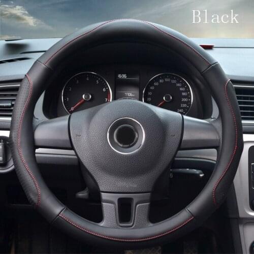 Car accessories comfortable orange white black fashion Breathable Micro Fiber Leather car Steering Wheel Cover 36cm/38cm/40cm