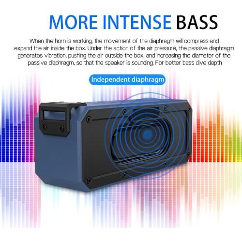 NFC Wireless Speaker Waterproof TWS Bluetooth4.2 40W HiFi bluetooth Speaker TF Card Music Playback Type-C Fast Charging with Mic