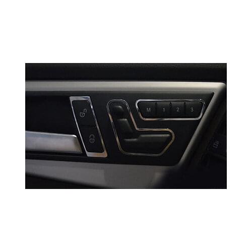 For Benz ML W166 /GL X166 2012-2015 Steel matte door seat adjust buttons cover