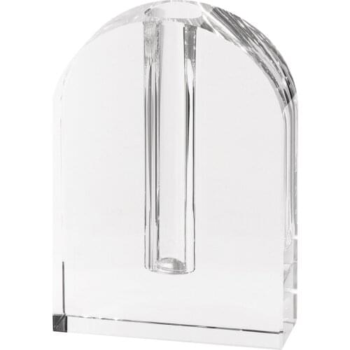 Crystal Flower Vase Transparent Hydroponics Small White Nordic Vase Face Plant Vasos Decorativos Household Products EL50VA