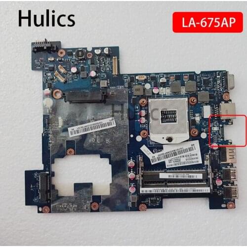 Hulics Original LA-675AP for lenovo LA G570 675AP motherboard PIWG2 REV 1.0 port tested working
