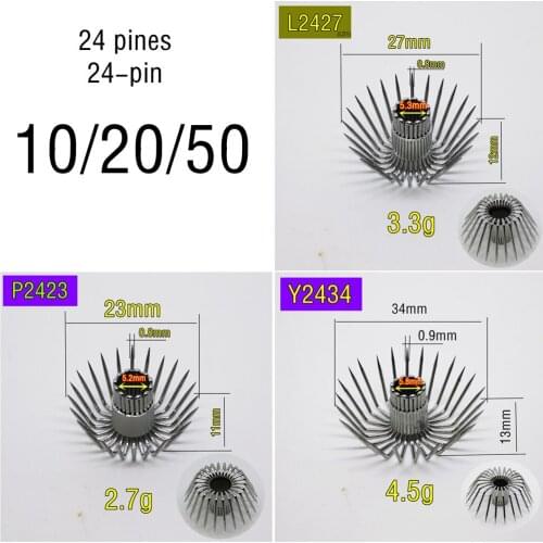 24 pin squid hook 10pcs 20pcs 50pcs Stainless steel wire Big bait accessories Large cuttlefish octopus lure tool Sea fishing DIY