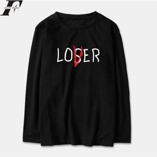 LUCKYFRIDAYF 2018 Stephen Kings It Pennywise Long Sleeve T Shirt Men/Women Cotton Spring Letter Streetwear Hip Hop T-shirt Tops