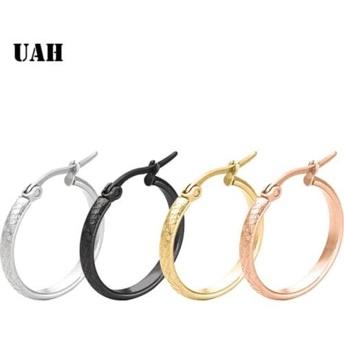 UAH 1 Pair Small Hoop Earrings Silver Stainless Steel Circle Hoop Earring for Women Men Ear Rings Clip Huggie Earrings