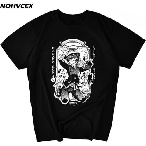 Men Toilet Bound Hanako Kun Nene Kou Anime T-Shirt Funny Tops Manga Scenes Pure Cotton Tees