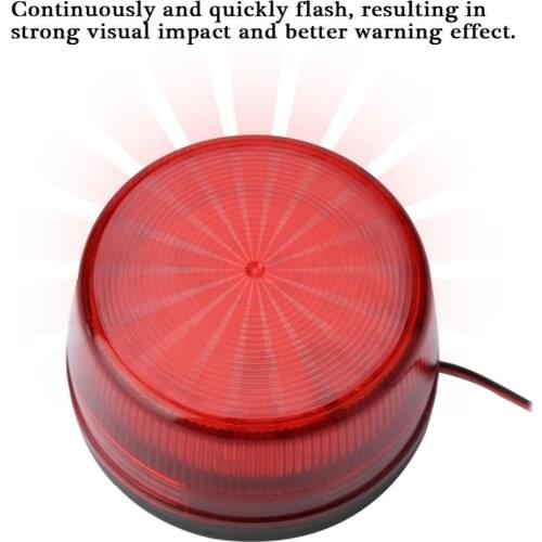 NEW LED Flashing Lamp Security Alarm Strobe Signal Warning Light Red Blue Security Alarm Light for various road telescopic road