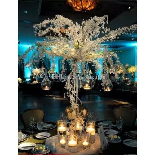 New 4 pieces 90cm tall acrylic crystal wedding tree with LED light/wedding centerpiece/wedding props