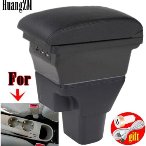 For Hyundai Accent Verna 2006-2011 PU leather Armrest box