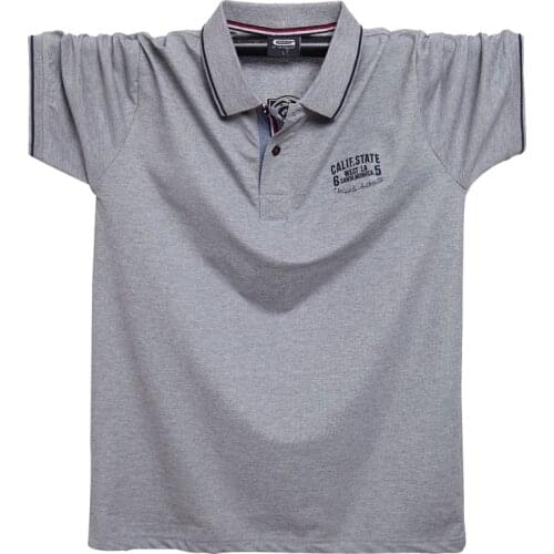 Plus 6XL 5XL XXXXL NEW Men fashion 2020 Mens Camisa Summer Men Polo Shirt Brand Clothing Pure Cotton Men Business Casual Male